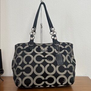 Coach opt art C signature tote 15”x10”x6”